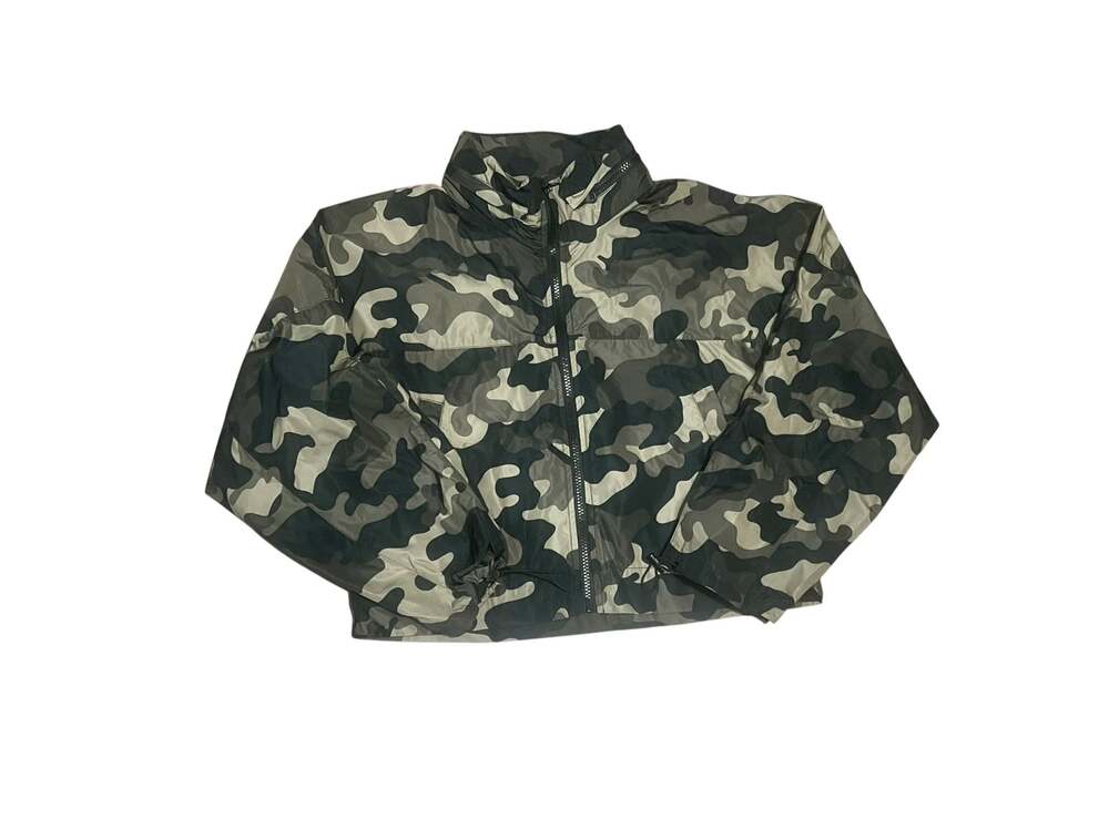Womens Fashion Nova Camo Lightweight Zip-Up